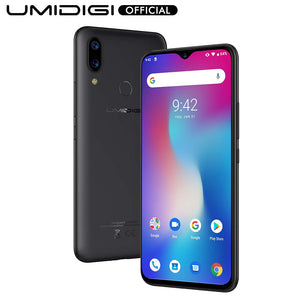 UMIDIGI Power Mobile Phone SIM Free Android 9 Pie Smart Phone 6.3" FHD+ 64GB ROM 4GB RAM 5150mAh Battery 18W Fast Charge Dual 4G Smartphone 16MP+5MP Camera [Black]