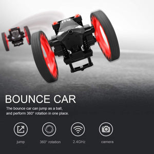 Goolsky H3 2.4GHz 3 in 1 480P Wifi FPV Camera RC Bounce Car Tank Drone G-sensor One Key Return Quadcopter RC Toy Kids Gift