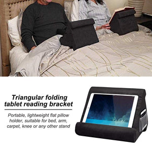 Awtang Multi-Angle Soft Pillow Lap Stand, Tablet Stand Pillow Holder for Tablets eReaders Smartphones Books Magazines designer