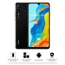 Huawei P30 Lite 128 GB 6.15 inch FHD Dewdrop Display Smartphone with 48MP AI Ultra-wide Triple Camera, 4GB RAM, Android 9.0 Sim-Free Mobile Phone, Single SIM, UK Version, Black