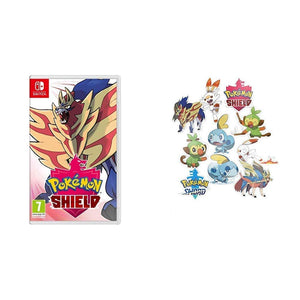 Pokemon Shield - Nintendo Switch + Sticker Sheet (Exclusive to Amazon.co.uk)