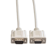 ROLINE RS232 cable Plug-Socket | Crossover cable | Connect two computers Gray 3 m