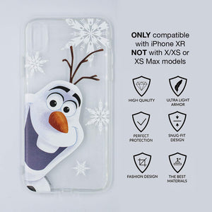New Frozen Olaf Phone Case Designed for iPhone XR - Transparent