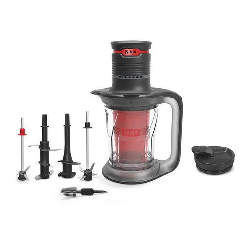 Ninja PS100UK Blender, Plastic, 700 W, 1.4 liters, Black & Red