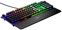 SteelSeries Apex Pro Mechanical Gaming Keyboard, Adjustable Actuation Switches, OLED Display, Red Switches, English QWERTY Layout