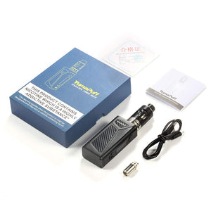 E Cigarette Starter Kit, YumaPuff Falcon 100W Vape Box Mod kit, Rechargeable 2000mAh Battery with OLED Screen Display, 0.5ohm/ 2.0ml Sub-Ohm Vape Tank, No Nicotine, No E Liquid