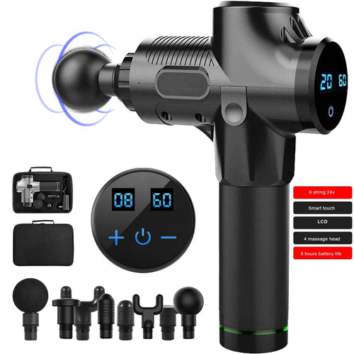 Muscle Massage Gun,Electric Muscle Massager Therapy Fascia Massage Gun Deep Vibration Muscle Relaxation Fitness Equipment with Bag