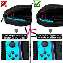 Carrying Case for Nintendo Switch with 20 Game Cartridges, Protective Hard Shell Travel Carrying Case Pouch for Nintendo Switch Console & Accessories, Black