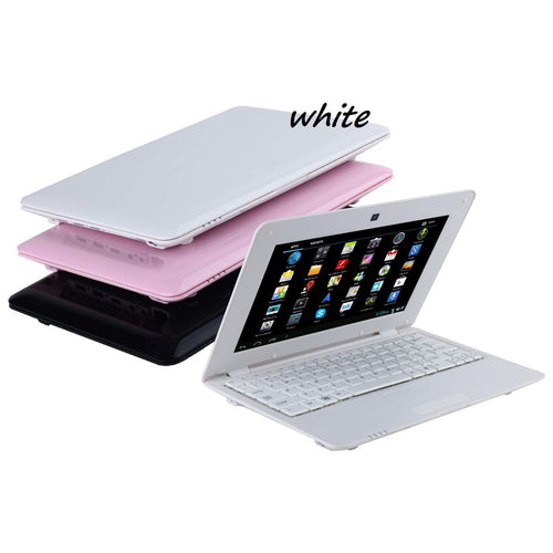 BIGMAC 10 Inch Computer Laptop PC Android 6.0 Quad Core Notebook Netbook 8GB With WIFI Webcam Netflix YouTube Google Player Flash Ultra Slim (White)