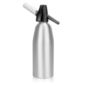 1L Aluminium Soda Siphon | Fizz Maker | Soda Machine | Seltzer Water Creator | Carbonated Water Dispenser | Fizzy Beverage Maker | Carbonator | M&W