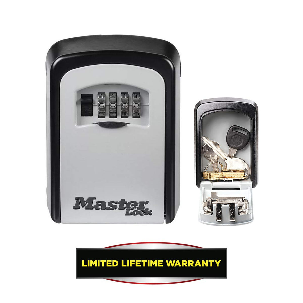 MASTER LOCK Key Safe [Weatherproof] [Medium Size] [Wall Mounted] - 5401EURD - Key Lock Box