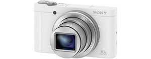 Sony DSCWX500 Digital Compact High Zoom Travel Camera with 180 Degrees Tiltable LCD Screen (18.2 MP, 30 x Optical Zoom, Wi-Fi, NFC) - White