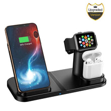 Annbrist 3 in 1 Wireless Charging Dock for iPhone Charger Station for Apple iWatch Airpods Phone Desktop Tablet Holder Compatible for iPhoneXs/Xs Max/XR/X/ 8/8