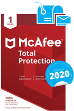 McAfee Total Protection 2020 | 1 Device | PC/Mac/Android/Smartphones | Activation code by post