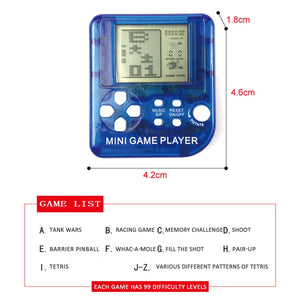 Lispeed Mini Arcade Machine Mini Handheld Game For Tetris Racing Car Puzzle Game Kids Toy Handheld Games Random Color