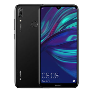 HUAWEI Y7 2019 32 GB 6.26 inch Dewdrop FullView HD+ Display Smartphone with Dual AI Camera, Android Sim-Free Mobile Phone, 4000 mAh Large Battery, UK Version, Midnight Black