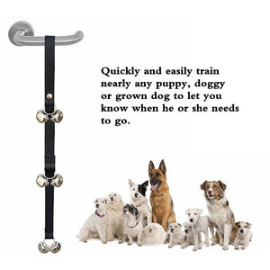 ADOGO® Dog Puppy Potty Training DoorBells - Length Adjustable Dog House Toilet Training Bells