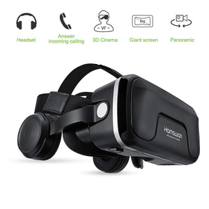 HAMSWAN VR Headsets, 3D Glasses, Virtual Reality Headsets with Built-in Headphones with 120 Degree FOV for iPhone X 8 7 6/6s plus, Samsung S6 S7 S8/Plus/Edge Note 8 [2019 Edition]