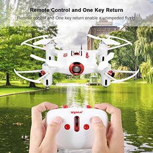 Syma X20 Mini Pocket Drone RC Drones without Camera Micro Quads Altitude Hold Headless RC Quad Copter,White
