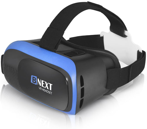 Bnext VR Headset for iPhone & Android Phone - Universal Virtual Reality Goggles - Play Your Best Mobile Games 360 Movies With Soft & Comfortable New 3D VR Glasses | + Adjustable Eye Protection System