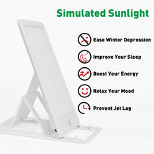 Light Therapy Lamp,TKLake 1Pack 10000-32000 Lux Portable Natural Sunlight Lamp LED Light Box with 3 Adjustable Brightness Levels,Full UV-Free LED Spectrum,Touch Control (White1)