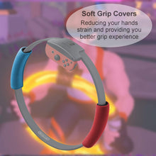 Ring Fit Adventure Leg Strap and 2 Ring-con Grips for Nintendo Switch, Switch Ring Fit Adventure Leg Band Sports Strap, with Ring-Con Steering Wheel Non-slip Grips(Ring-Con and Joy-con not included)