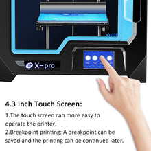 QIDI TECHNOLOGY 3D PRINTER Newest Model: X-Pro,WiFi Function,Breakpoint Printing,Dual Extruder,High Precision Printing