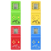 Zinniaya Electronic Tetris Brick Game Kids Classic Handheld Game Machine with Game Music Boys Girls LCD Educational Toys