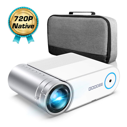 Mini Projector, GooDee 4800 Lumens Portable HD G500 Video Projector 200