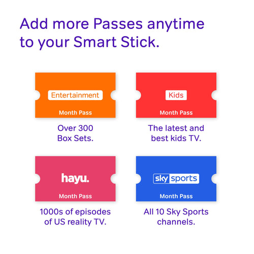 NOW TV Smart Stick with HD & Voice Search with 2 Month Entertainment Pass