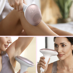 Philips Lumea Advanced IPL Hair Removal Device with 2 Attachments for Face and Body with Satin Compact Touch-up Facial Trimmer - BRI921/00