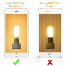 Ascher 5 pack G9 LED Bulbs , No Flicker, No Strobe, 3W, Equivalent to 40W Halogen Bulbs, 400LM, Warm White, AC 110-240V, Energy Saving Light Bulbs