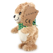 Zi Xi & Zi Qi 20CM Soft Plush Talking Walking Bear Doll, Repeats What You Say, Brown Color Kids Walking Animal Toy Gift Plush Stuffed Animal (Walking Talking Bear)
