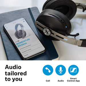 Sennheiser MOMENTUM 3 Wireless Noise Cancelling Headphones with Alexa, Auto On/Off, Smart Pause Functionality and Smart Control App