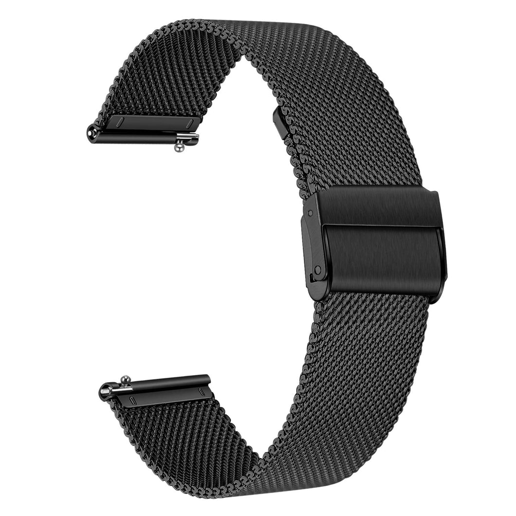 TRUMiRR Replacement for HUAWEI Watch GT 2 46mm/Huawei Watch GT Elegant Women Strap, Stainless Steel Watchband Woven Mesh Metal Strap Sports Replacement for Huawei Watch GT Elegant/Amazfit GTR 47mm