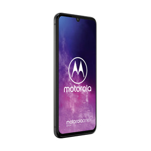 Motorola One Zoom with Alexa Hands-free Dual SIM Smartphone (6.4 Inch FHD+ Display, Quad Camera System, 128 GB/4 GB, Android 9.0, Headset + Cover), Electric Grey
