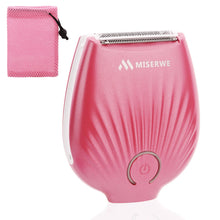 Miserwe Hair Removal Mini IP4X Waterproof Rechargeable Cordless Lady Shaver Wet and Dry Electric Shaver and Bikini Trimmer for Arm Underarm Bikini Line and Legs Hair Remover