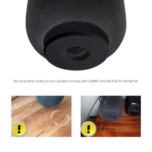 Stand for HomePod,LANMU Anti-slip Pad for HomePod,Accessories for Apple HomePod,Silicone Shockproof Coaster for HomePod with Screen Protectors (Black)