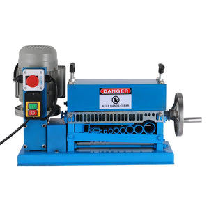 Sheepiic 220V Professional Electrical Wire Stripping Machine from Φ1.5mm to Φ38mm Wire Stripping Machine with 11 Multi-Holes (HXSMS-038A)
