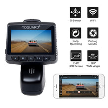 TOGUARD Dash Cam,WiFi Dashboard Camera,Stealth Full HD 1080P Dash Camera,170 Degree Wide Angle Lens, 2.45" IPS LCD,Car DVR Road Video Recorder, Loop Recording, HDR, Parking Monitor