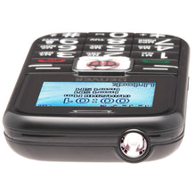 Denver BAS-18250M Senior Big Button Mobile Phone - 2-3 Week Battery, Extra Loud Speaker, Easy ON/OFF Bright Torch, Talking Keypad, Bluetooth, Emergency SOS Button, Speed Dial - Black