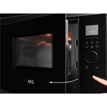 AEG MBE2658SEM 26L 900W Built-in Microwave Oven - Black & Anti-Fingerprint Stainless Steel