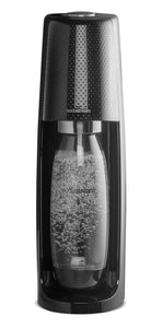 SodaStream Spirit Sparkling Water Maker black with 1 l bottle & 60 l CO2 cylinder - refillable, reusable, efficient - sparkling water dispenser