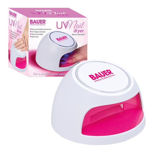 Bauer Professional Quick Dry UV Nail Dryer ~ Polish and Artwork ~ Battery Operated ~ 38750