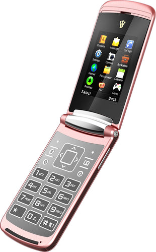 Binatone Blade Retro Flip Phone - Rose Gold