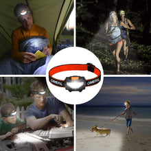 OMERIL LED Head Torch, Lightweight COB Headlamp with 3 Modes, IPX4 Waterproof, Super Bright 150 Lumens LED Headlight for Kids&Adults, Running, Fishing, Camping, Hiking, DIY[3*AAA Batteries Included]