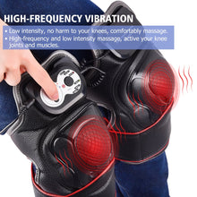 HailiCare Heated Knee Massager, Electric Knee Wrap Brace with Heat & Vibration Massage Therapy Knee Warmer for Joint Muscles Arthritis Sports Injury Pain Relief - Ideal Gift for Parents and Families