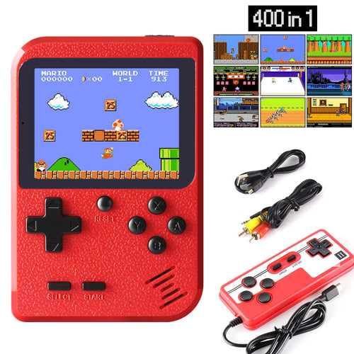 Etpark Handheld Game Console, Retro Mini Game Player with 400 Classical FC Games 2.8-Inch Color Screen Support for Connecting TV and Two players 800mAh Rechargeable Battery Present for Kids and Adult