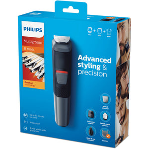 Philips Series 5000 11-in-1 Multi Grooming Kit for Beard, Hair and Body with Nose Trimmer Attachment - MG5730/33