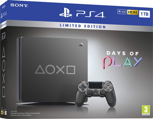 Days of Play Limited Edition Steel Black 1TB PS4 (PS4)